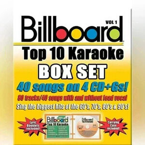 🕺Billboard Top 10 Karaoke Box Set - 4 CD SET: 40 hits from the 1960 - 1990s